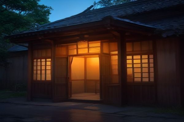 女性人物侧影站在窗边，窗外城市灯火模糊，室内光线柔和，表现内心矛盾与情感困境，对应少妇白洁主角白洁的心理特征